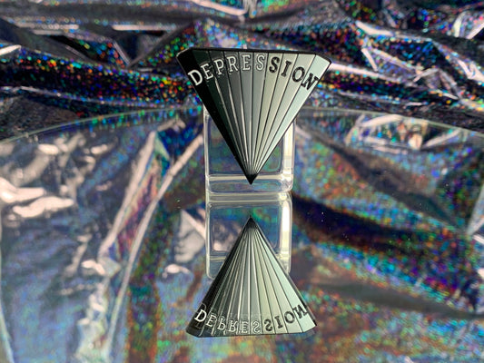 Depression Enamel Pin